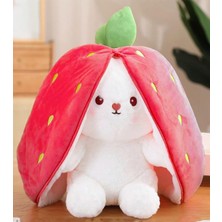 Empressco Sevgiliye Arkadaşa Çok Özel Hediye Peluş Çilek Tavşan 50CM - Fiyatı, Yorumları