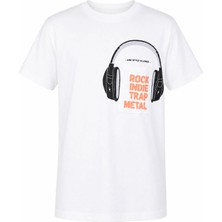 Trender 8034 Metal Baskı Beyaz Erkek Çocuk T-Shirt 26YSS2000039