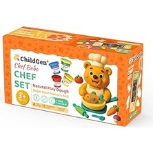 Hace Bazaar Childgen Doğal Oyun Hamuru Sevimli Patiler - Chef Set -Hcb