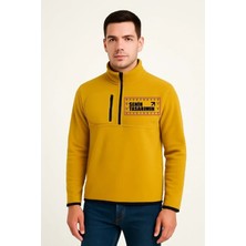 Lune Store Ön Polar Kazak Dik Yaka - Sarı