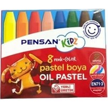 Hace Bazaar Pensan Kidz Pastel Boya, 8 Renk, Çocuklar Için -Hcb