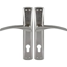 Hace Bazaar BADEM10 Lavanta Yale Kapı Kolu Nikel Inox Dış Kapı Kolu Aynalı Sağa Sola Uygun Ön Arka Dış