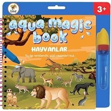 Hace Bazaar Lino Aqua Magic Book Hayvanlar (Sihirli Boyama Kitabı) -Hcb