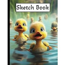 Hace Bazaar Sketch Book: Notebook For Drawing, Writing, Painting, Sketching Or Doodling, Cute Duck Sketch Book,