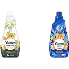Hace Bazaar Yumoş Konsantre Çamaşır Yumuşatıcısı Vanilya 1200 ml 50 Yıkama 1 Adet ve Yumoş Extra Çama