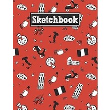 Hace Bazaar Sketchbook: 8.5 x 11 Notebook For Creative Drawing And Sketching Activities With Italian Themed Cove