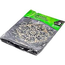 Hace Bazaar Arma Baskılı Mini Blok Poşet Torba - No : 2-25X37 Cm. - Siyah - 100 Adetlik 1 Paket -Hcb