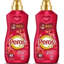 Hace Bazaar Peros Konsantre Yumuşatıcı Amber Çiçeği & Sandal Ağacı 960 ml (2 Paketi) -Hcb