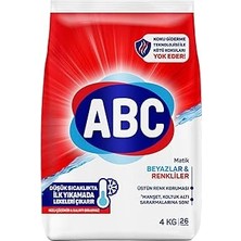 Hace Bazaar Abc Deterjan Matik Beyazlar & Renkliler Çamaşır Deterjanı 4 kg -Hcb