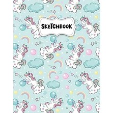 Hace Bazaar Sketchbook: Beautiful Little Unicorn Sketch Book For Drawing: Blank Sketch Pad For Drawing For Kids: