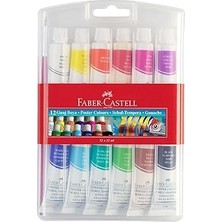 Hace Bazaar Faber-Castell Tüp Guaj Boya 12 Renk - 5170121011 -Hcb