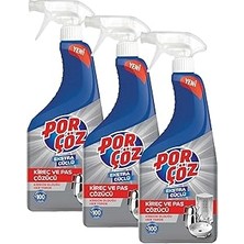 Hace Bazaar Porçöz Ekstra Güçlü Kireç Çözücü Sprey 750 ml (3 Paketi) -Hcb