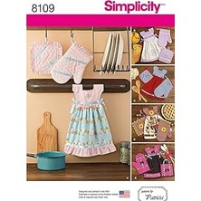 Hace Bazaar Simplicity El Havlusu Elbise/tencere ve Fırın Kesim Şablonu, Kağıt -Hcb
