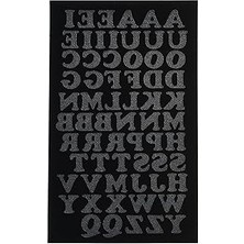 Hace Bazaar Dritz Iron-On Letters Ütüyle Yapıştırmak Için Harfler, Siyah, 3/4 Inç -Hcb