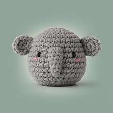 Hace Bazaar Mini Fil Örgü Kiti - Amigurumi Tığ Kiti -Hcb