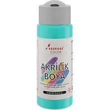 Hace Bazaar Red Rose Turkuaz Akrilik Boya 60 ml -Hcb