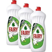 Hace Bazaar Fairy Temiz & Ferah Sıvı Bulaşık Deterjanı 650 ml Elma Kokulu 3lü Paket -Hcb
