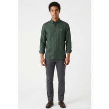 Lacoste Slim Fit Keten Gömlek