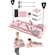 Allmart Pilates Aleti – Zamanlayıcılı, Direnç Bantlı Çok Amaçlı Egzersiz Tahtası