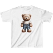 Hace Global Çocuk Baskılı T-Shirt - Beyaz -Hcb