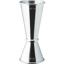 Premini Çift Taraflı Kokteyl Ölçek, 25 ml ve 50 Ml, Çizgili, Pratik Ölçü Kabı