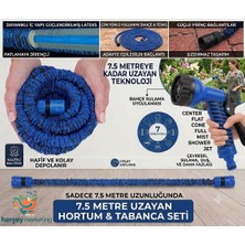 Mrt Bilişim Tabancalı Sihirli Uzayan Hortum 7,5 Metre Bahçe Sulama Araç Yıkama Hortumu 7 Kademeli Sulama Başlığı 1