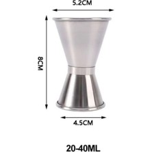 Premini Pratik ve Şık Çelik Kokteyl Bar Ölçeği 2/4 Cl, Hızlı ve Hassas Ölçüm