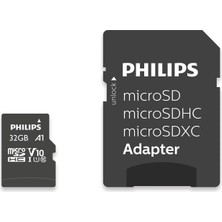 Philips Phılıps Microsd 32GB FM32MP45B/00 CLASS10 Hafıza Kartı