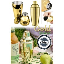 Premini 720ML Paslanmaz Çelik Gold Shaker Kokteyl Karıştırıcı