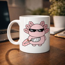 Gees Global Cool Axolotl Tasarımlı Porselen Kupa Model 83 – Eğlenceli, Sevimli ve Enerji Dolu Kahve Kupası