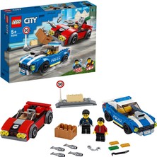 LEGO® City 60242 Polis Otobanda Tutuklama 185 Parça Hediyelik Tipi Eğlenceli Oyun Seti