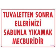 Colezium Ellerinizi Yıkayınız Uyarı Levhası 25X35 KOD:1201