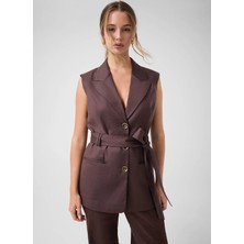 Guess Kahverengi Kadın Yelek W6GN05W1760