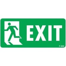Colezium Exit Sol Uyarı Levhası 17,5X25 KOD:950