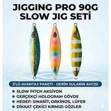 Premini 90G Slow Jig Seti - 3'lü Avantaj Paketi, Derin Suların Gücü!