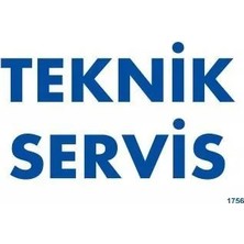 Colezium Teknik Servis Uyarı Levhası 17,5X25 KOD:1756