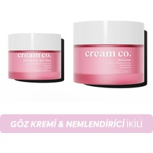 Cream Co. Aydınlatıcı Kırışıklık Karşıtı Cilt Tonu Eşitleyici Su Bazlı Nemlendirici Göz Kremi İkili