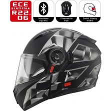 Scoyco FF868 Space Motosiklet Kaskı Güneş Vizörlü Çene Açılır Motorcu Kask