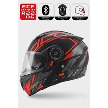 Scoyco FF868 Azrael Motosiklet Kaskı Güneş Vizörlü Çene Açılır Motorcu Kask