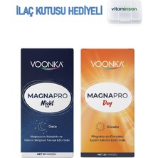 Voonka Magnapro 2'li Set Day ve Nıght Magnezyum Kompleks 60 Kapsul