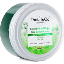 TheLifeCo Hairfood Değerli Yağlar Serisi Durulanmayan Doğal Saç Bakım Kremi  200 ml