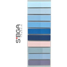 Color Note Sibga Tasarım 10 Renk 200 Yaprak Renkli Sticker Yapışkanlı Not Kağıdı