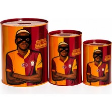 Galatasaray Lisanslı Maskeli Osimhen Baskılı Kumbara Seti - Çocuklar Için 3'lü Taraftar Kumbarası