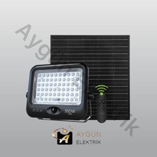 Aygün Elektrik Ack 350W Solar LED Projektör Sensörlü