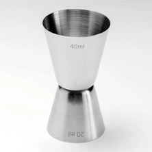 Premini 40 ml Metalik Jigger, Şık ve Pratik Ölçü Kabı, Profesyonel Kullanım Için Ideal