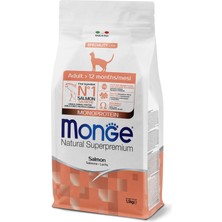 Monge Adult Tek Proteinli Somonlu Yetişkin Kedi Maması 1,5 Kg