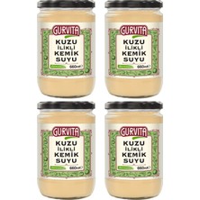 Gurvita Kuzu Ilikli Kemik Suyu 660 ml 4' Lü