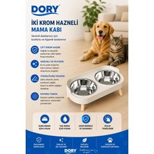 Dory Iki Krom Hazneli Plastik Mama Su Kabı