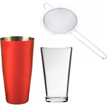 Premini Şık 2’li Kokteyl Yapım Seti, 750 ml Baston Shaker ve Bar Süzgeci