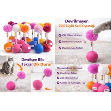 Colezium Dev Hacıyatmaz Devrilmeyen Kedi Oyuncağı Xxl 33 cm Tüylü Zilli Oyuncak 1 Adet